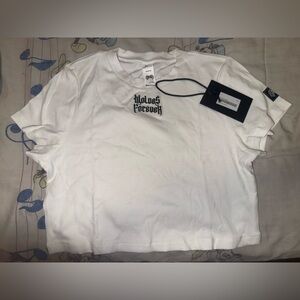 NWT Darc Letter "Kara" Tee in White